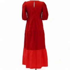 Old Navy Red Color Block Maxi Dress -Swimwear Shore f93121c5 4b6d 42e2 af38 39337bb34d5d