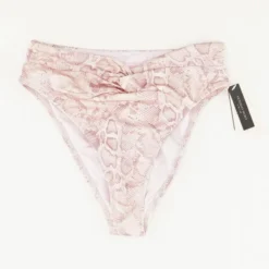 Pink Animal Print Swim Bottom