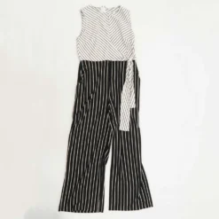 White Striped Jumpsuit