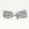 Navy Striped Swim Top