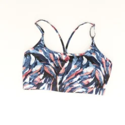 Navy Graphic Sports Bra