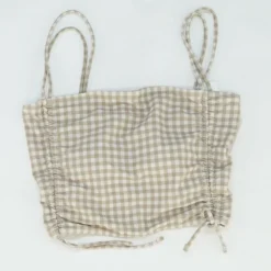 Green Check Swim Top